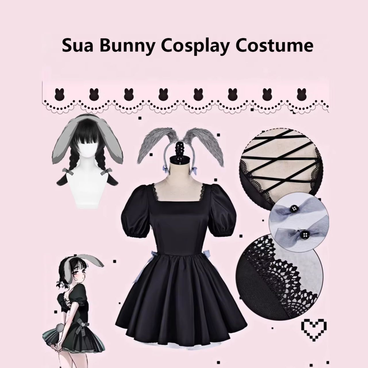 Cosplay Anime Bunny Girl - Alien Stage Sua 3. Rocznica, Kostium
