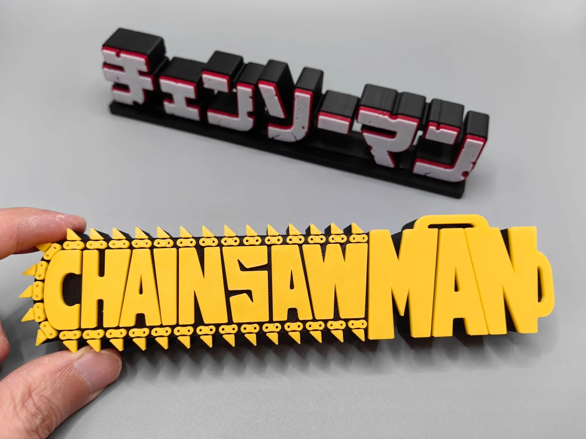 Anime Cosplay Chainsaw Man - Anime Chainsaw Man Model Logo 3D