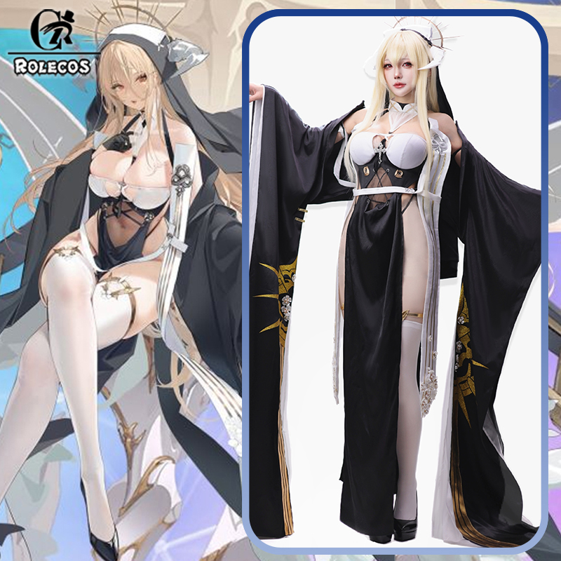 Anime Cosplay Nun - ROLECOS Gra Azur Lane HMS Implacable