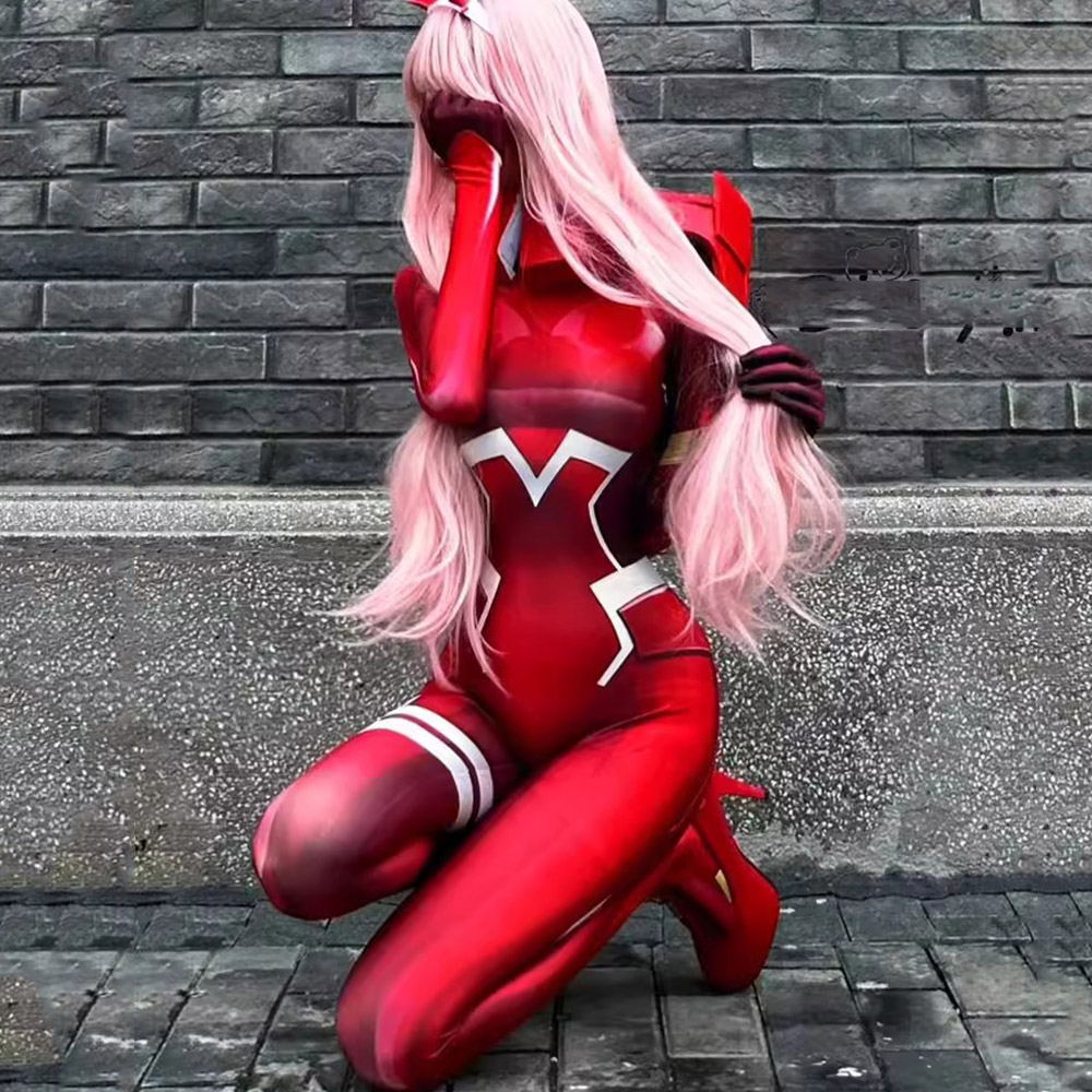 Różowy strój COSPLAY Darling I – Anime Cosplay Zero Two recenzja i cena