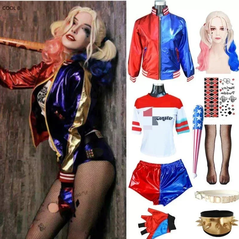 Kostium Harley Quinn dla doros – Anime Harley Quinn Cosplay recenzja i cena