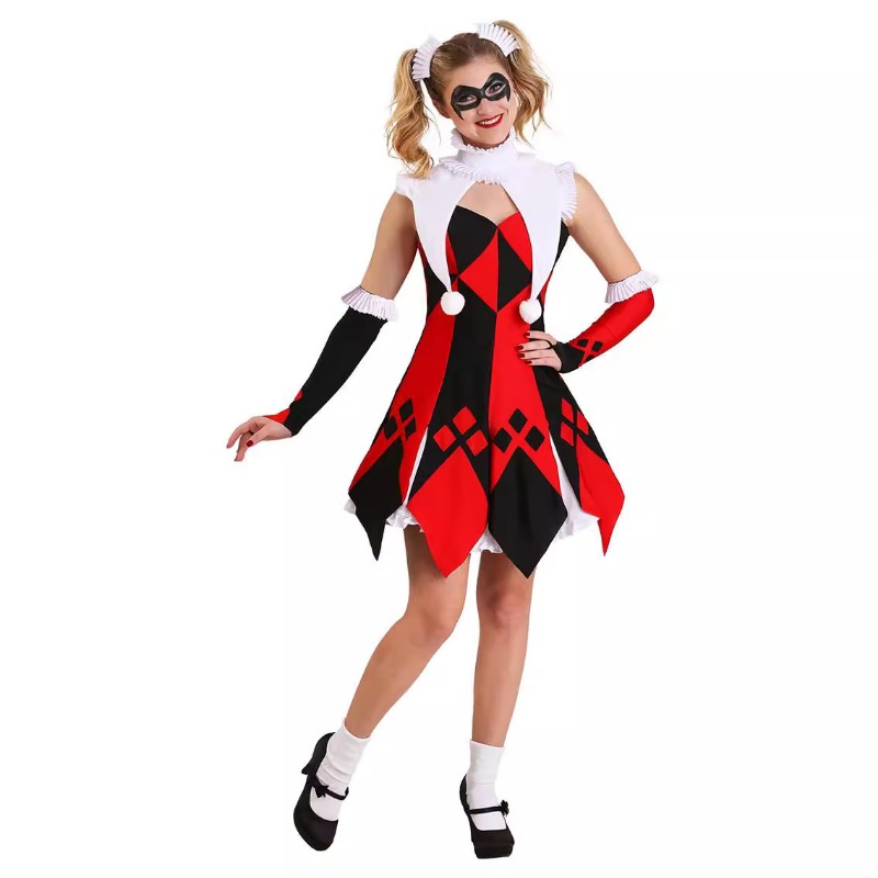 Halloween Clown Harley kostium – Anime Harley Quinn Cosplay recenzja i cena