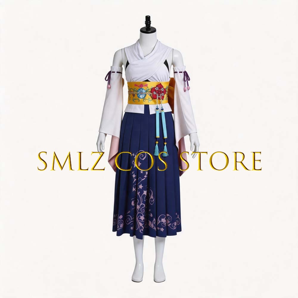 Smlz FFX Yuna Cosplay Anime FF – Anime Cosplay Outfits For Women recenzja i cena
