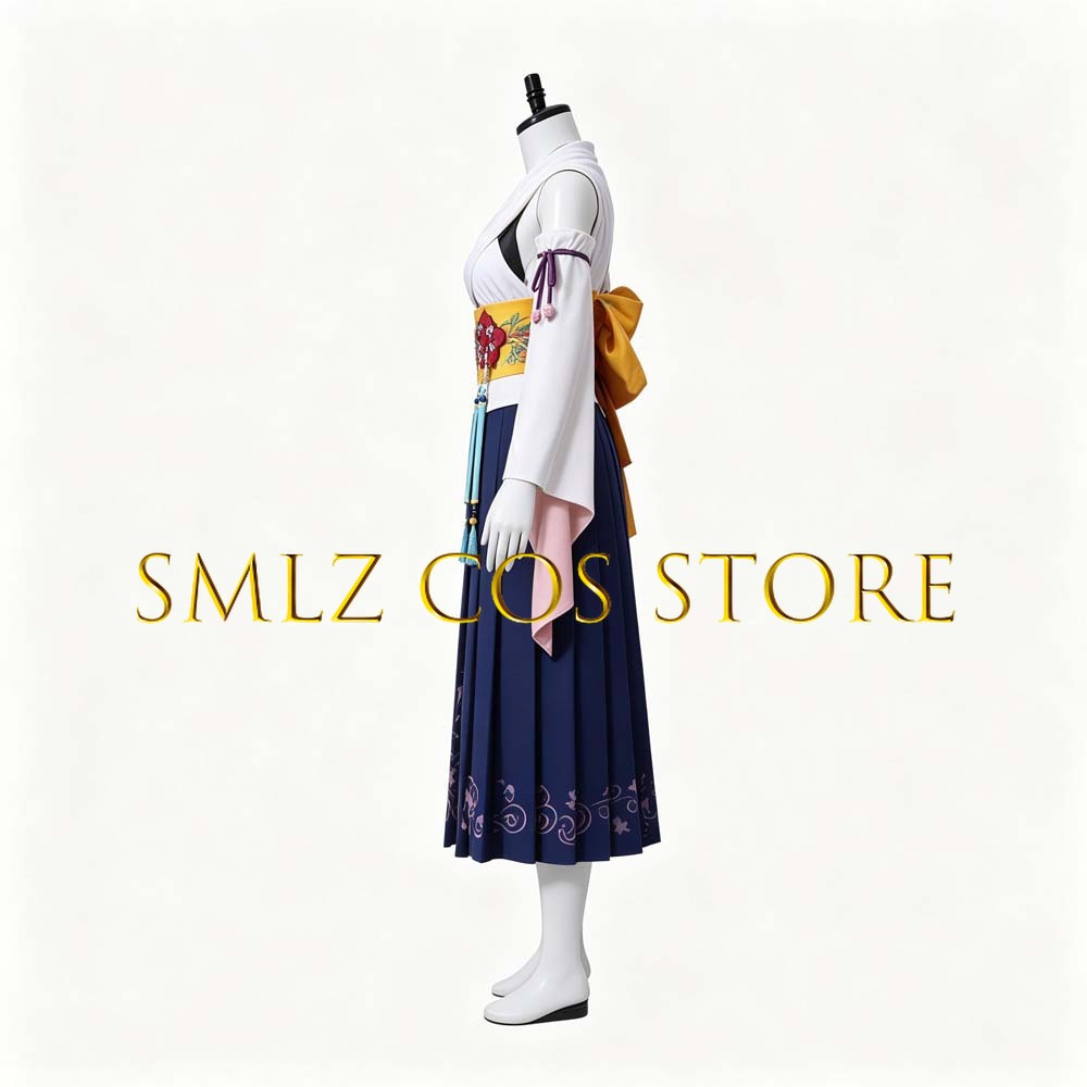 Smlz FFX Yuna Cosplay Anime FF – Anime Cosplay Outfits For Women recenzja i cena